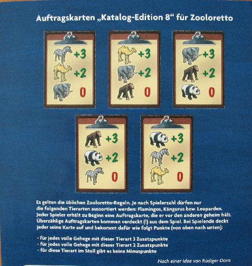 Picture of 'Zooloretto - Auftragskarten'